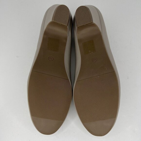 Oh My Light Smooth Beige Collection Slip-On Ballet Heels Womens Size 10 Shoes - Picture 8 of 9